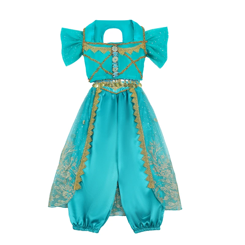 Costumes De danse indienne pour enfants, princesse Jasmine pour filles, vêtements De spectacle Atacadista Dança De Barriga Barata