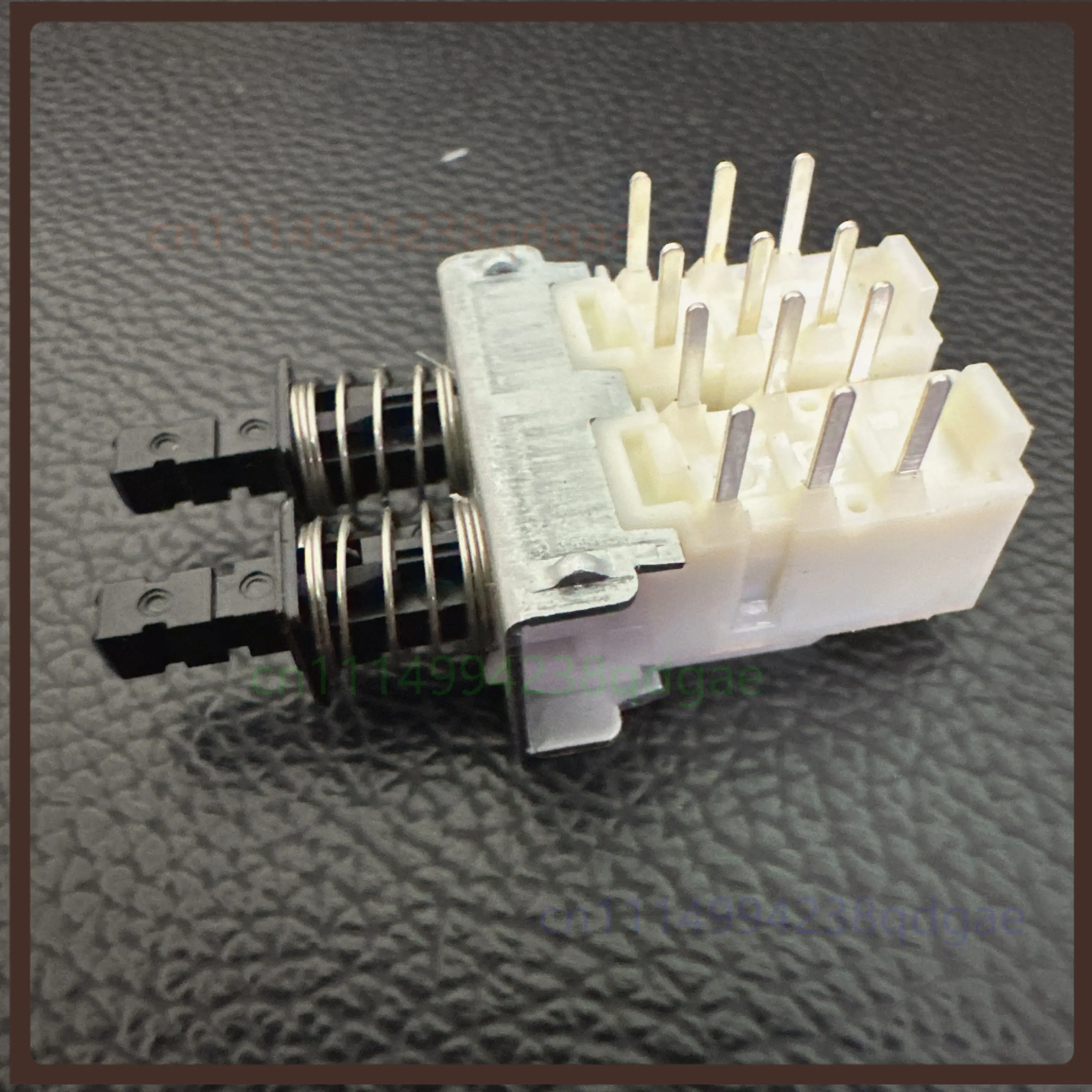 1PCS For 2 Position Interlock Self Locking Piano Switch 12 Pin Reset Gear Toggle Button For Power Amplifier Electronic Equipment