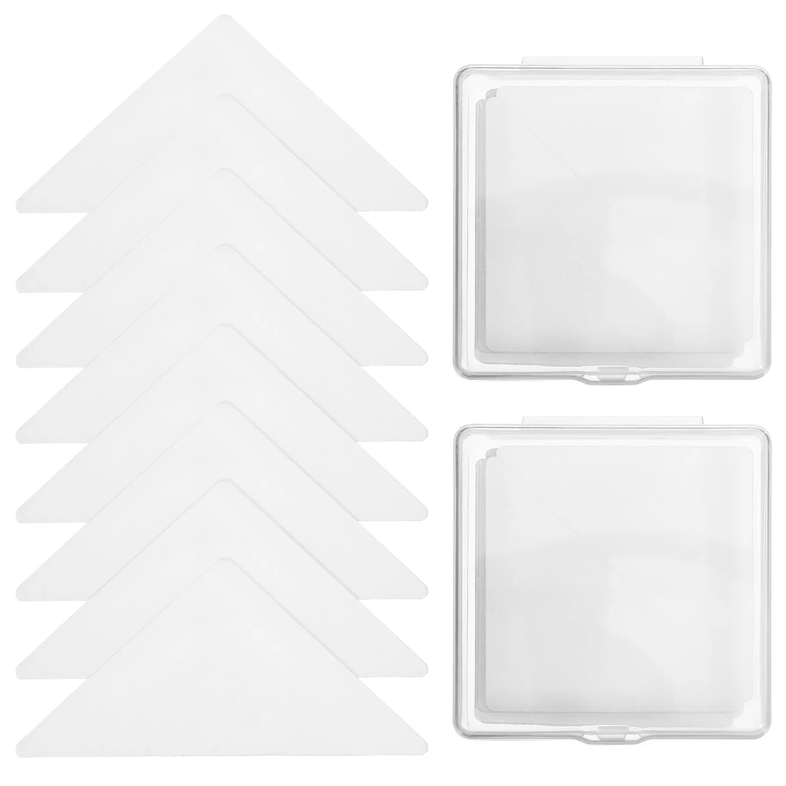 60 قطعة طوق القميص يبقى شفافة مثلث مقوي ملصقات ذاتية اللصق يدعم للرجال والنساء ملابس رسمية للأعمال #6