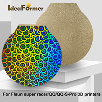 Double Side Heated Bed Smooth PEO PEI Build Plate Magnetic Spring Steel Sheet 270mm Round For Flsun Super Racer for 3D Printer