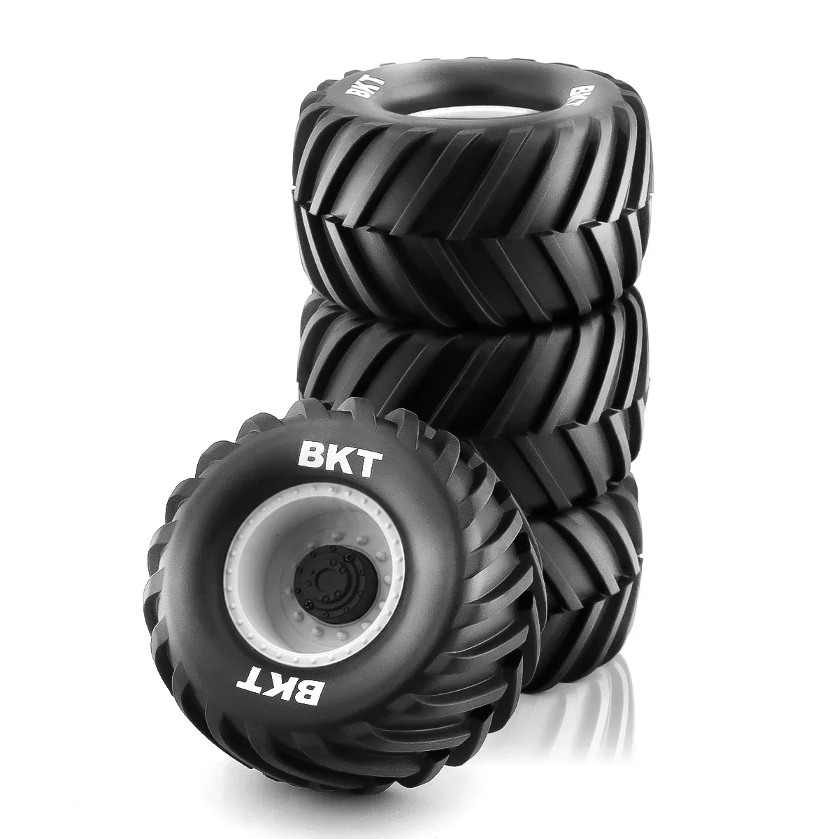 PYFORE モンスタートラックタイヤ 133*73 ミリメートル 12MMAdapter 4 個 1/10 RC モデルモンスタートラックデザートトラックタイヤカーアクセサリー