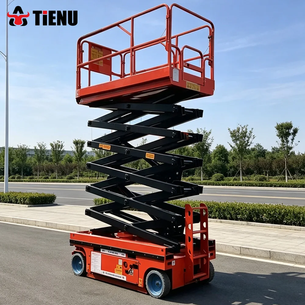 Factory Direct Sales Of Semi Automatic Hydraulic Scissor Lift Platforms Suitable For Rough Terrain And High Altitude Operations