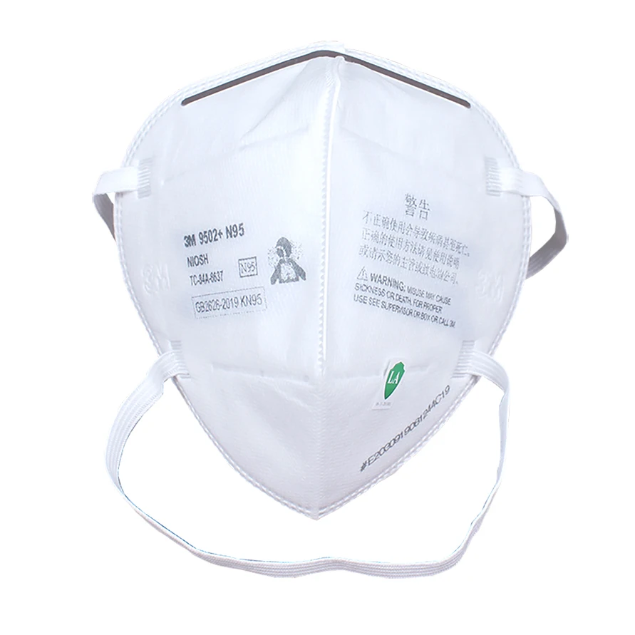 3M N95 9502+N95 Mask Reusable KN95 Face Mask Mouth Mask Filter Anti Dust Breathable Protective Adult Masks (50Pcs/Lot)