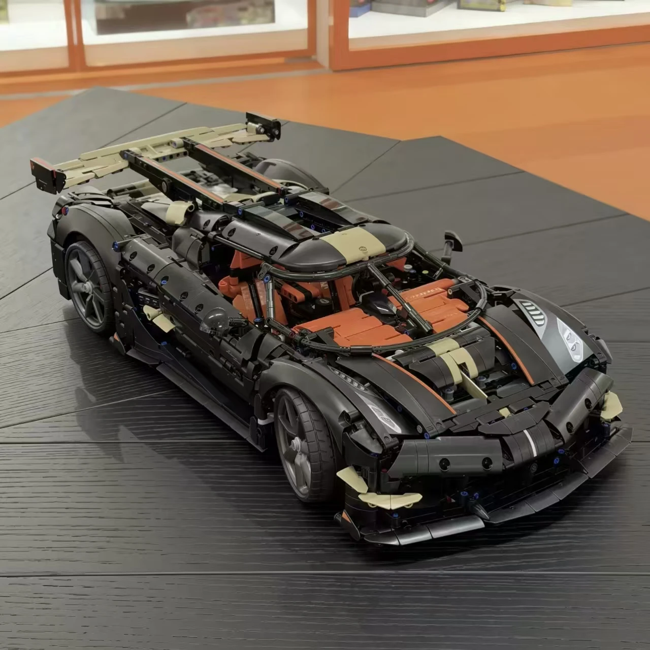 Hot Toys 2026 New 4104pcs Limited HighTech Track Racing Car Megacar Supercar Building Block Puzzle Model Toys For Birthday Gifts