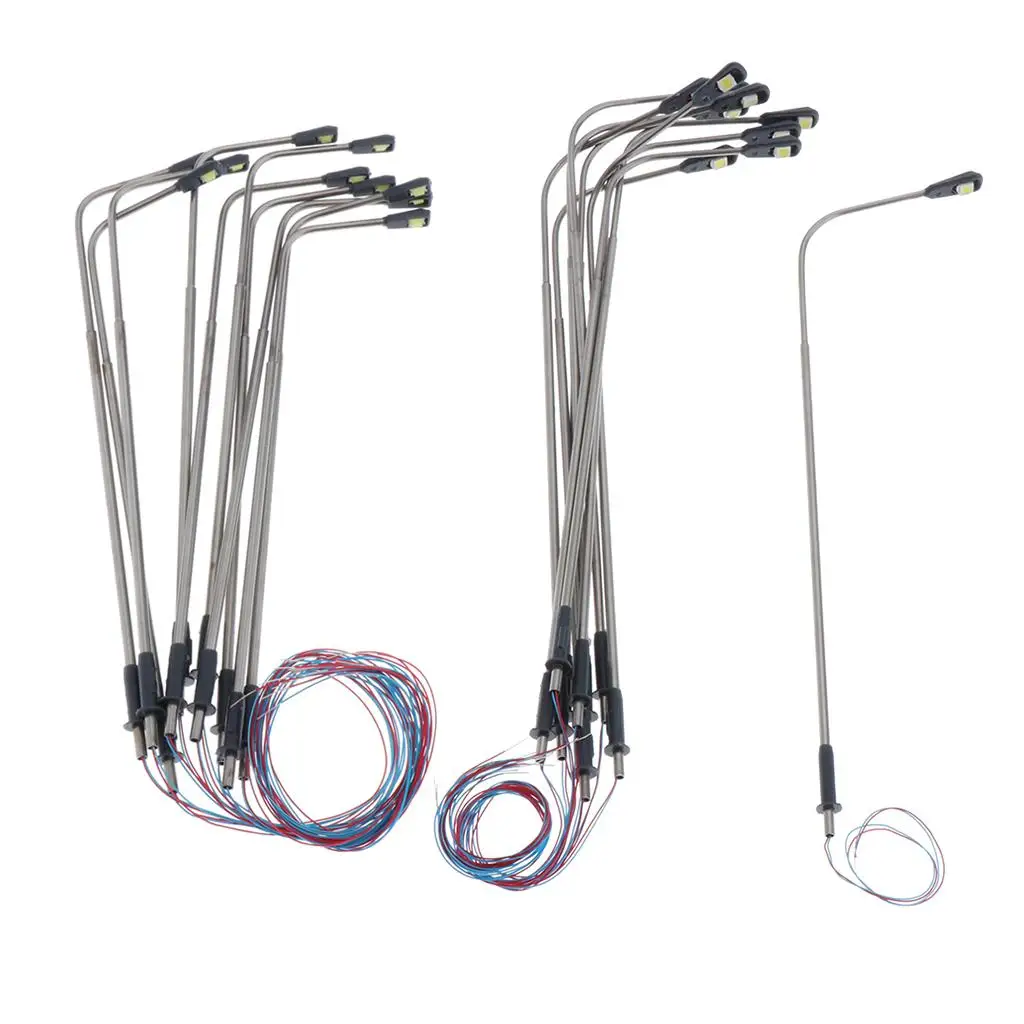 20/set 3V Model Street lighting led Scenery Layout Decor 1:75 1:100 HO OO Scale