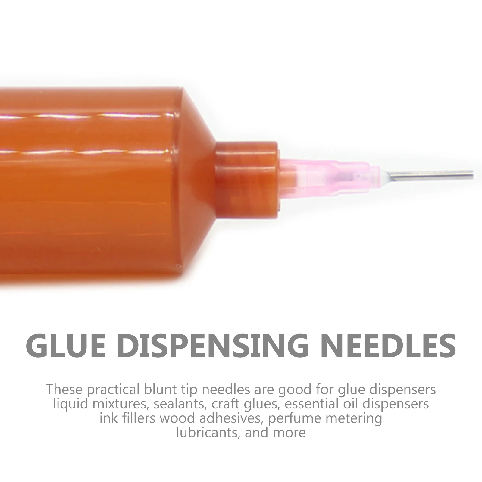 

100Pcs Stainless Steel Blunt Tips Dispensing Needles Replacement for Glue Applicator Essential Oil Dispenser Lab Liquid