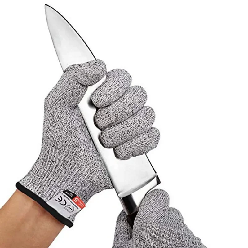 HPPE-Sicherheits-Anti-Schnitt-Handschuhe der Stufe 5, hochfest, Industrie, Küche, Garten, kratzfest, schnittfest, Glasschneiden, vielseitig einsetzbar – Detail 3