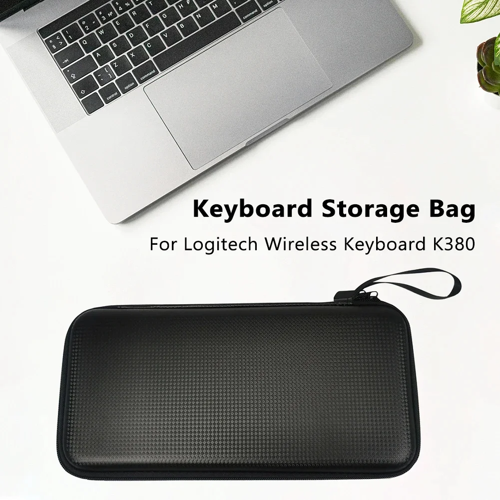 Keyboard Storage Case EVA Hard Shell Travel Storage Bag Dustproof Portable Case Compatible For Logitech K380/Magic Mini Keyboard