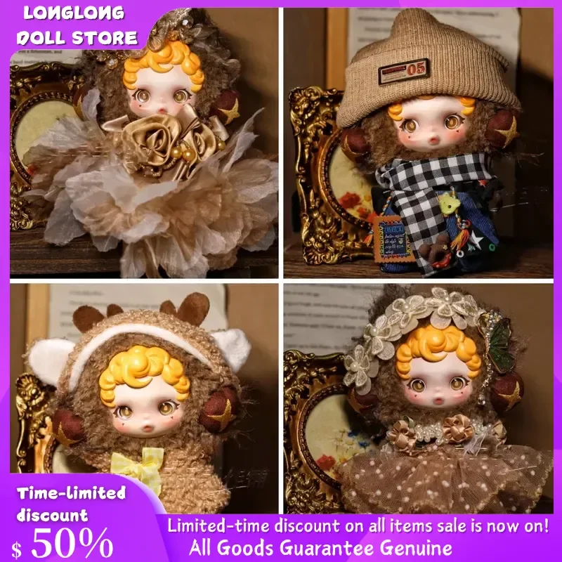 

Новая кукольная одежда 10 см для Skullpanda V3 You Found Me Series, хитрый каштановый платье, сменный наряд для куклы, аксессуары, подарки