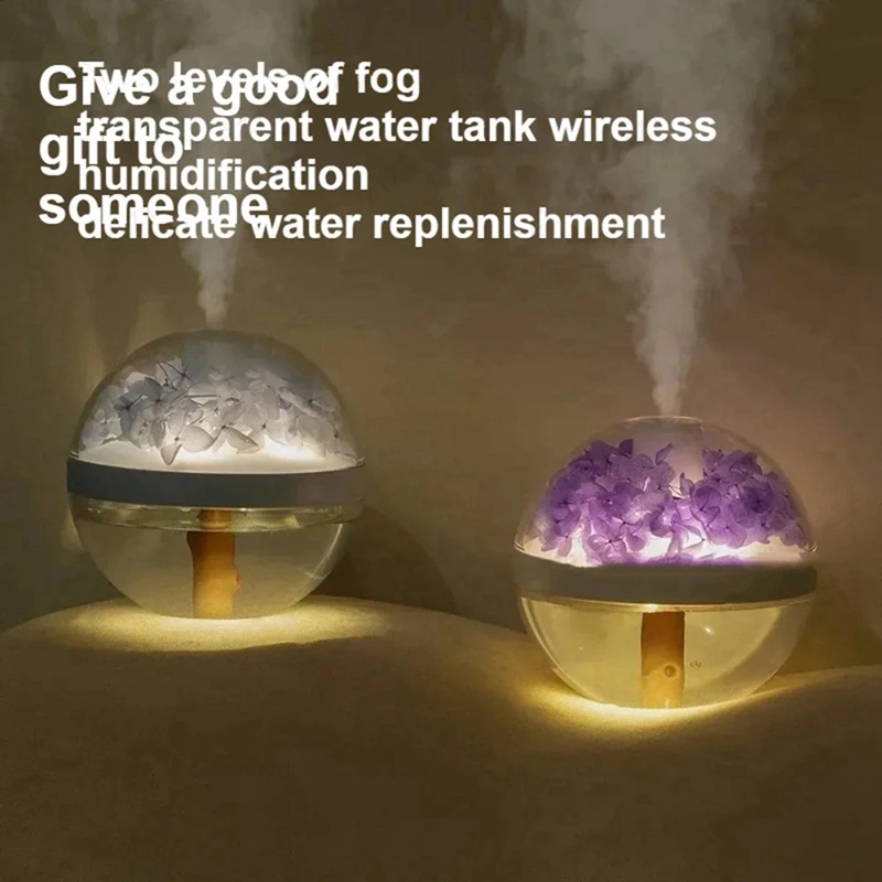 Eternal Flower Humidifier Small Portable USB Desktop Bedhead Atmosphere Light Humidifier Retail
