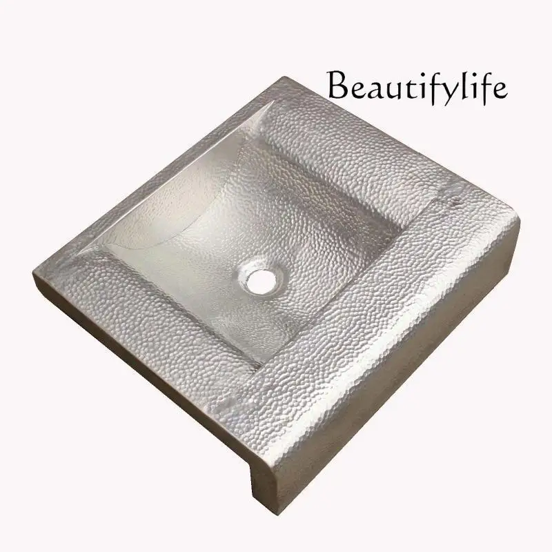 

Semi-Embedded Washbasin Design French Retro Wash Basin Special-Shaped Table Basin