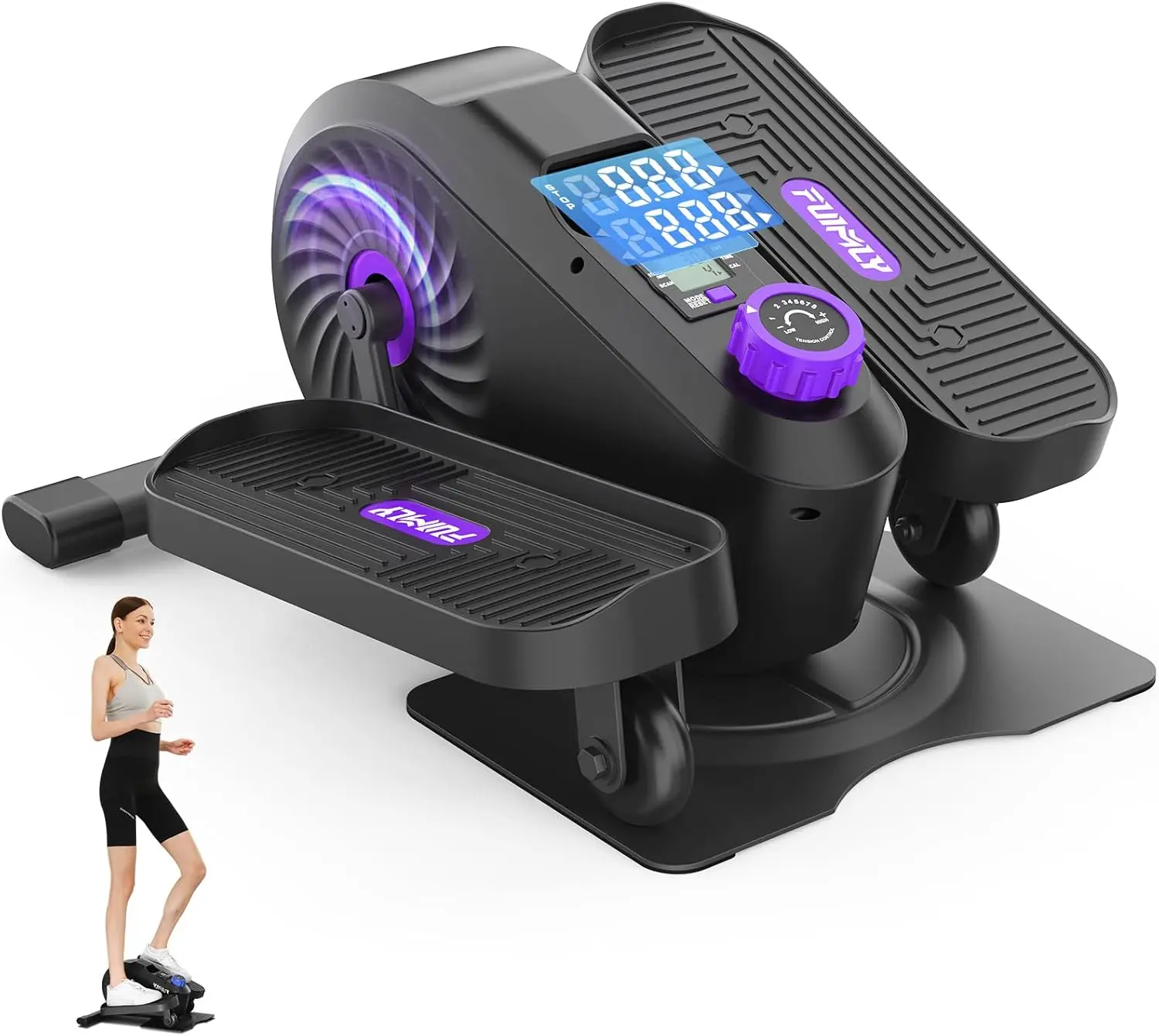 

Эллиптический тренажер для ног под стол, портативный тренажер для дома или офиса для пожилых людей и взрослых