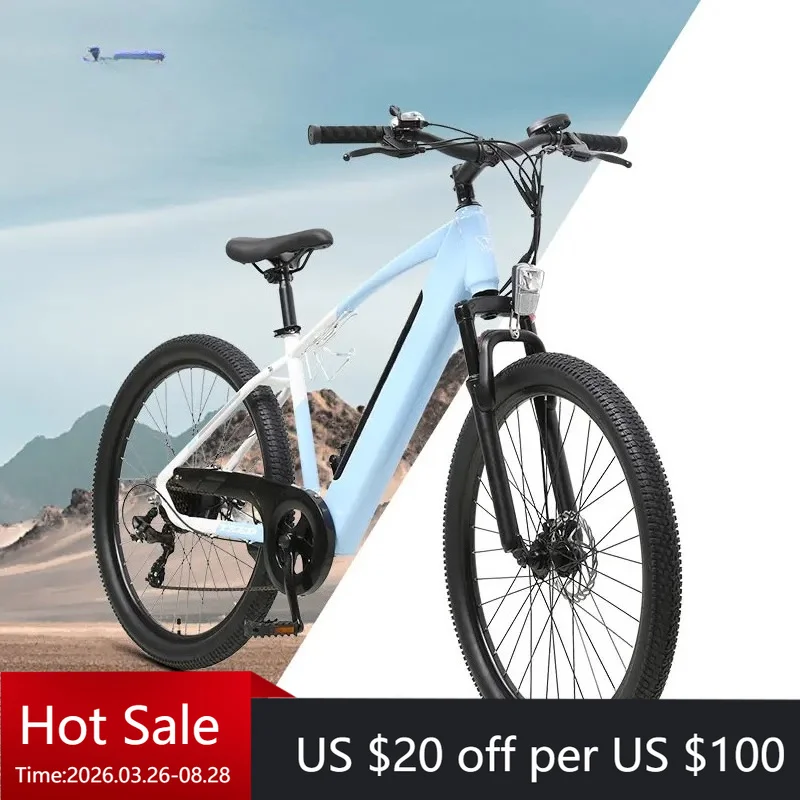 

TC TXED Uniquely Designed Alloy Frame 7-Speed Electric Mountain Bike 48V/10.4ah Lithium Battery Powered Electric Mountain Bike