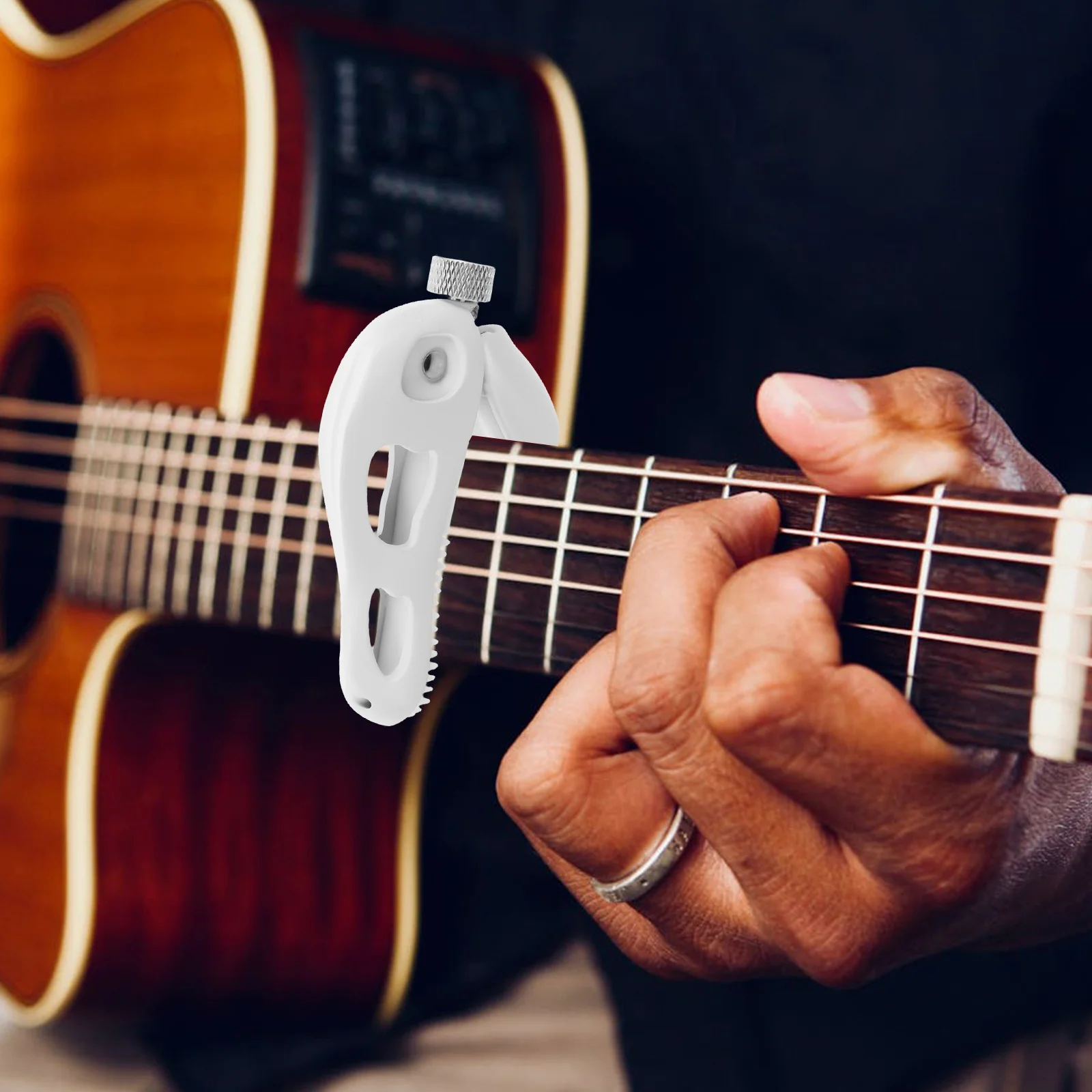 

Dinosaur Head Guitar Capo Zinc Alloy Thick Metal String Instrument Clip for Acoustic Electric Ukulele Mandolin Banjo Accessories