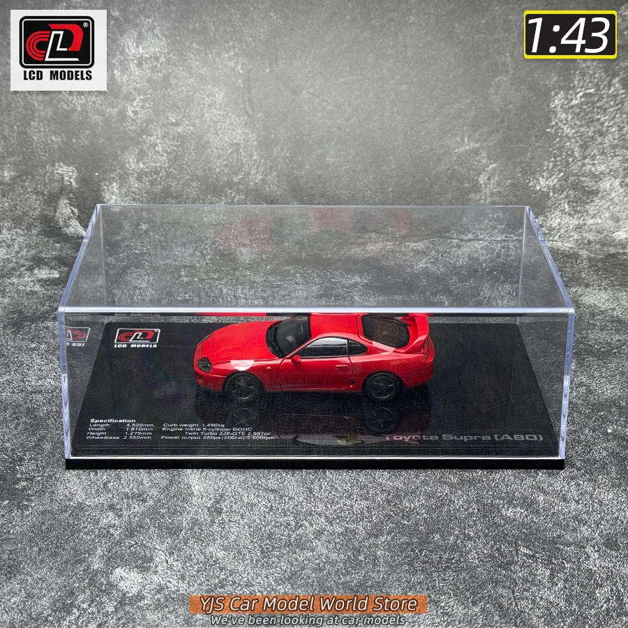 LCD CLD 1/43 Supra A80 กีฬารถโลหะรถรุ่นจอแสดงผลแบบคงที่วันหยุดของขวัญคอลเลกชัน