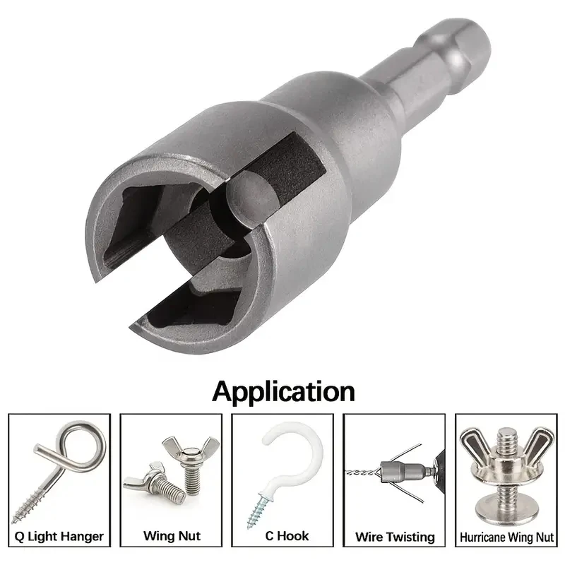 Butterfly Screws Bolt Socket Wrench Hex Shank Drill Adapter Wing Nut Driver For Power Tool Slotted Electric Screwdriver Sleeve