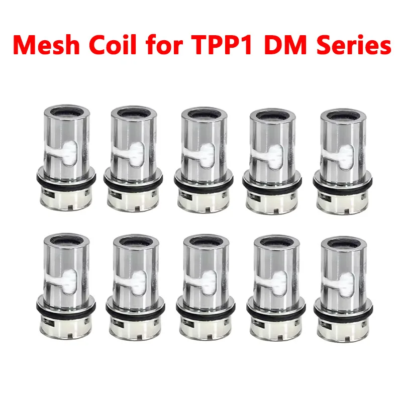 

10PCS TPP1 DM Series Vape Mesh Coil DM1 DM2 DM3 DM4 Replacement Coil Fit for VOOPOO Drag 3/Drag X Plus/Drag X/S Pro
