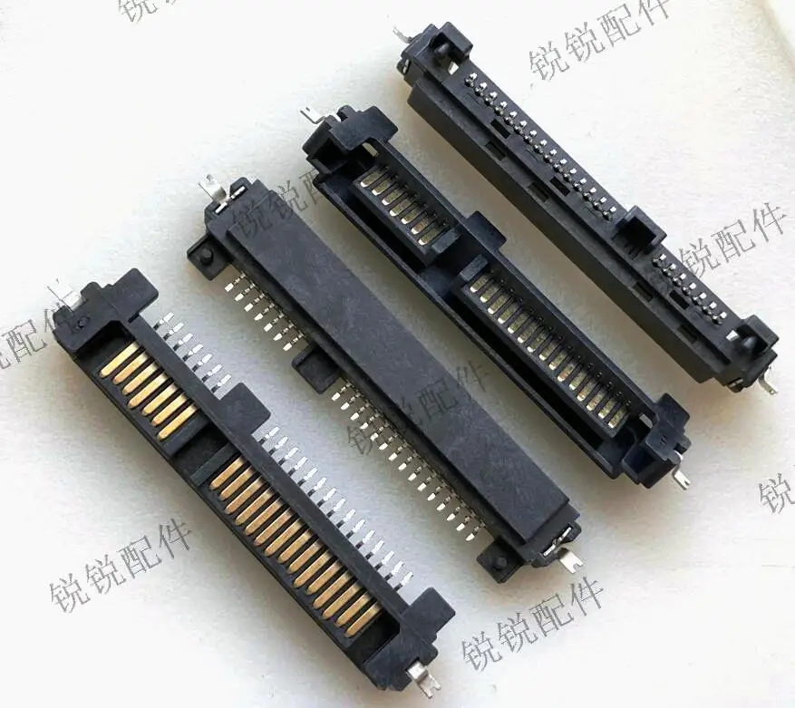 For  Laptop SATA socket SSD seat 7+15P male seat sink plate patch type half pack type