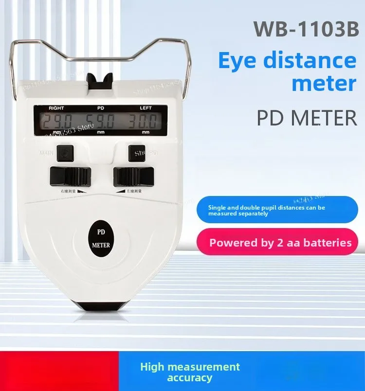 Professional Pupillometer PD Meter, Accurate Eye Interpupillary Distance Measurement Device