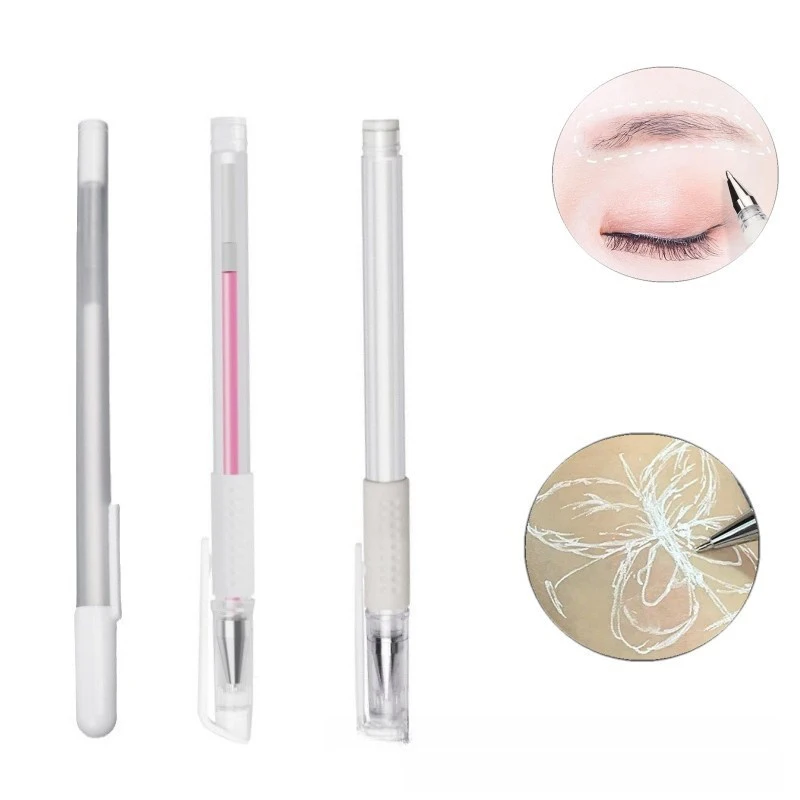 2/3/5PCS Eyebrow MARKER ปากกา Microblading ผ่าตัดผิวถาวร Make Up อุปกรณ์สีขาวผ่าตัด Scribe เครื่องมือ TATTOO อุปกรณ์เสริม