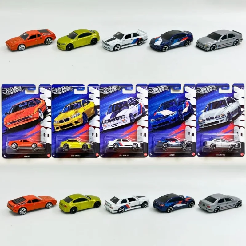 

Hot Wheels Silver Series Bmw M1 M2 M3 M4 M5 Alloy Diecast Collectible Car Model Set For Car Collection Enthusiasts