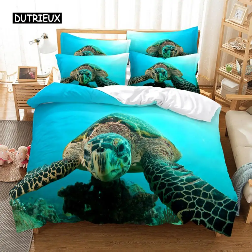 

Sea Turtle Set Duvet Cover Set 3d Bedding Digital Printing Bed Linen Queen Size Bedding Set Fashion Design