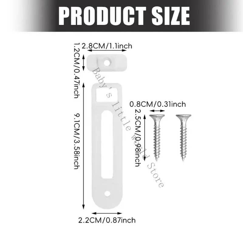Baby Cabinet Lock Double Security Quick Installation Child Safe Device Universal Design Plastic Protective Lock B2EB