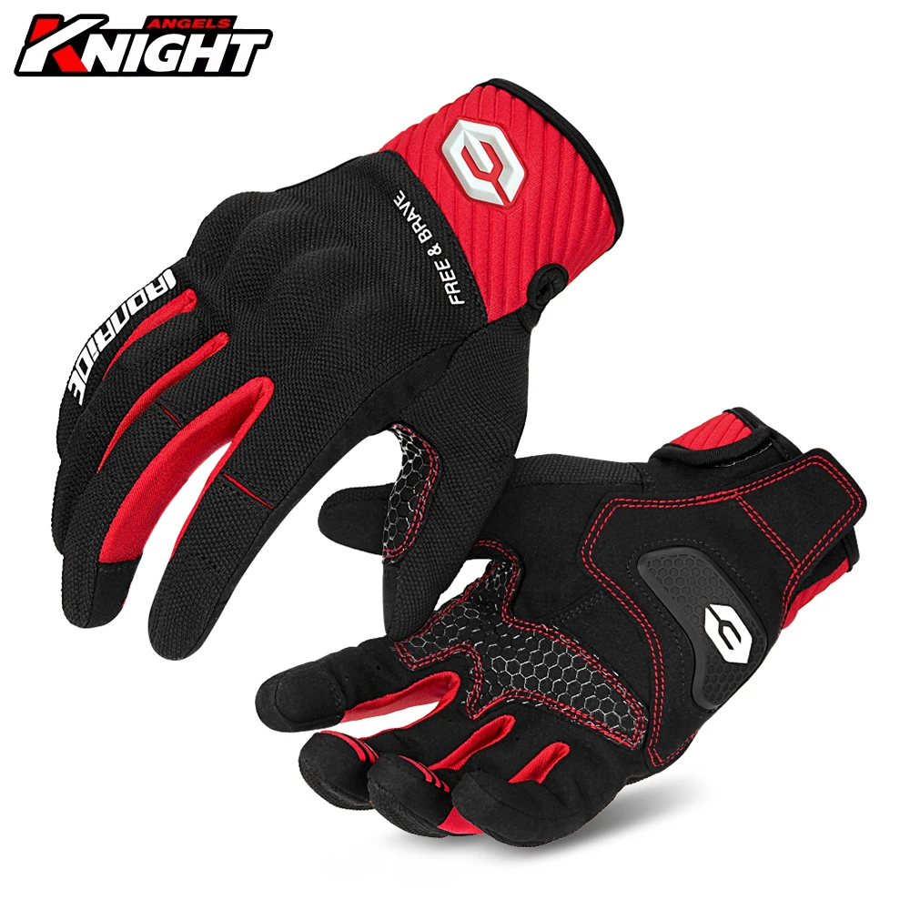 

Motorcycle Gloves Touch Men Anti Fall Mesh Breathable Motorbike Glove Motocross Riding Protective Gear Cycling Gloves