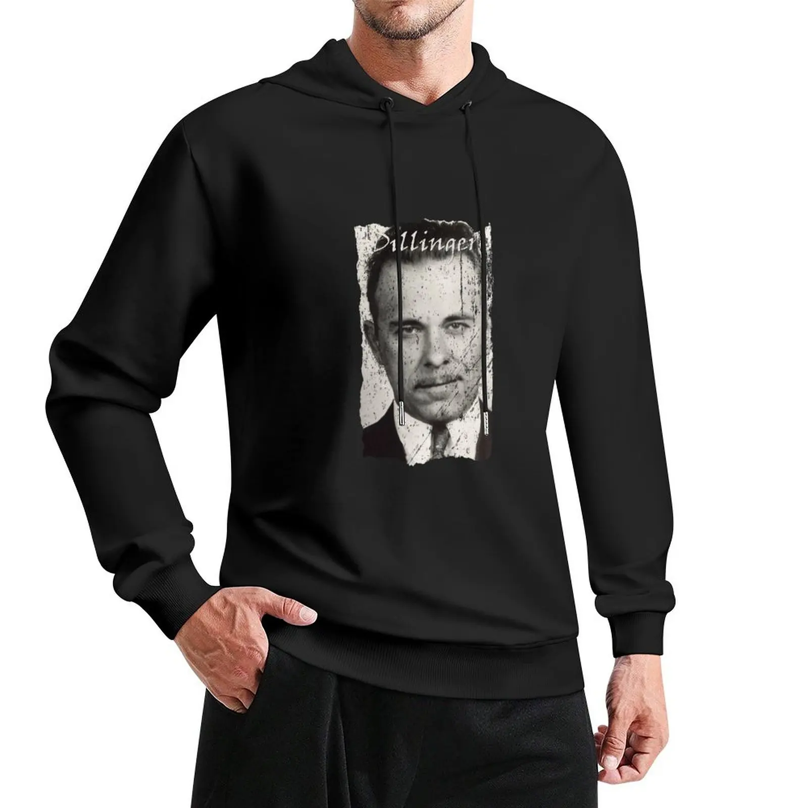 

Gangsters, John Dillinger Pullover Hoodie men's autumn clothes hoodies for men