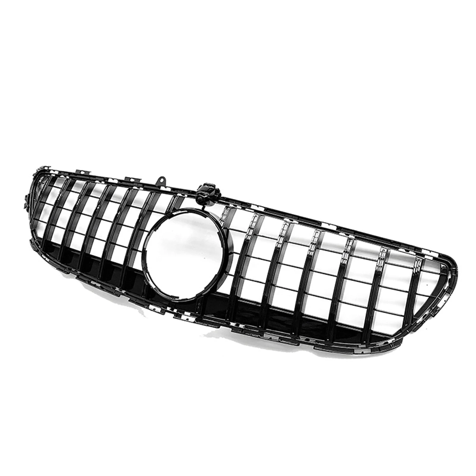 Car Front Grill Grille with Frame Cover Upper Bumper Hood Mesh Grid For Mercedes Benz CLS Class W218 2015-2018 Advance Version