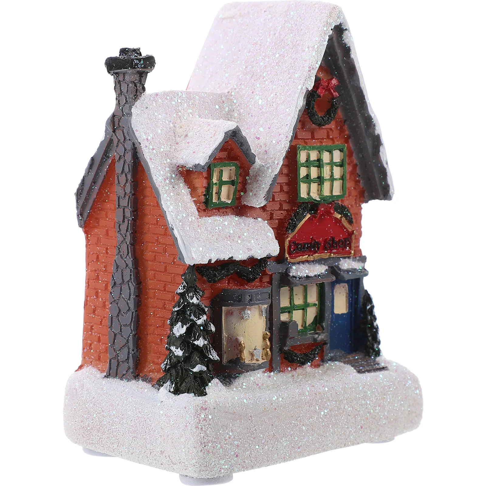 

Lighted Christmas Village Mini Landscape Decor Xmas Party Decors Luminous Decoration Mini Landscape Decor