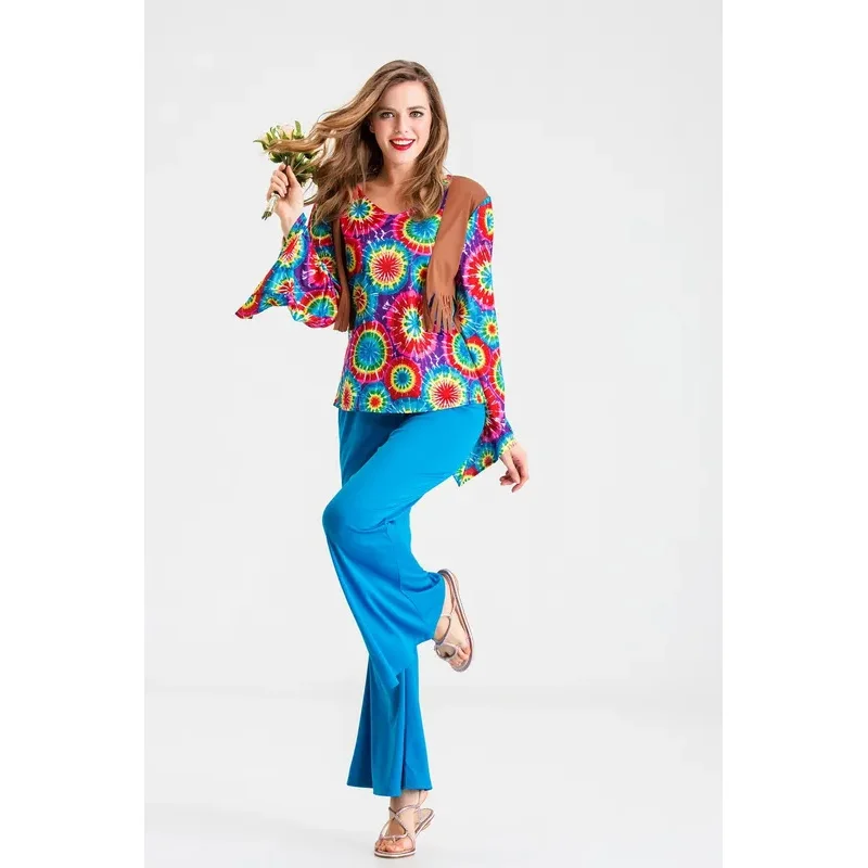 Sky06 ヒッピー ハロウィン '80 年代 ファッション コスチューム 男性と女性用 コスチューム 仮装パーティー用 コスチューム 女性と男性用 Stage66liU&