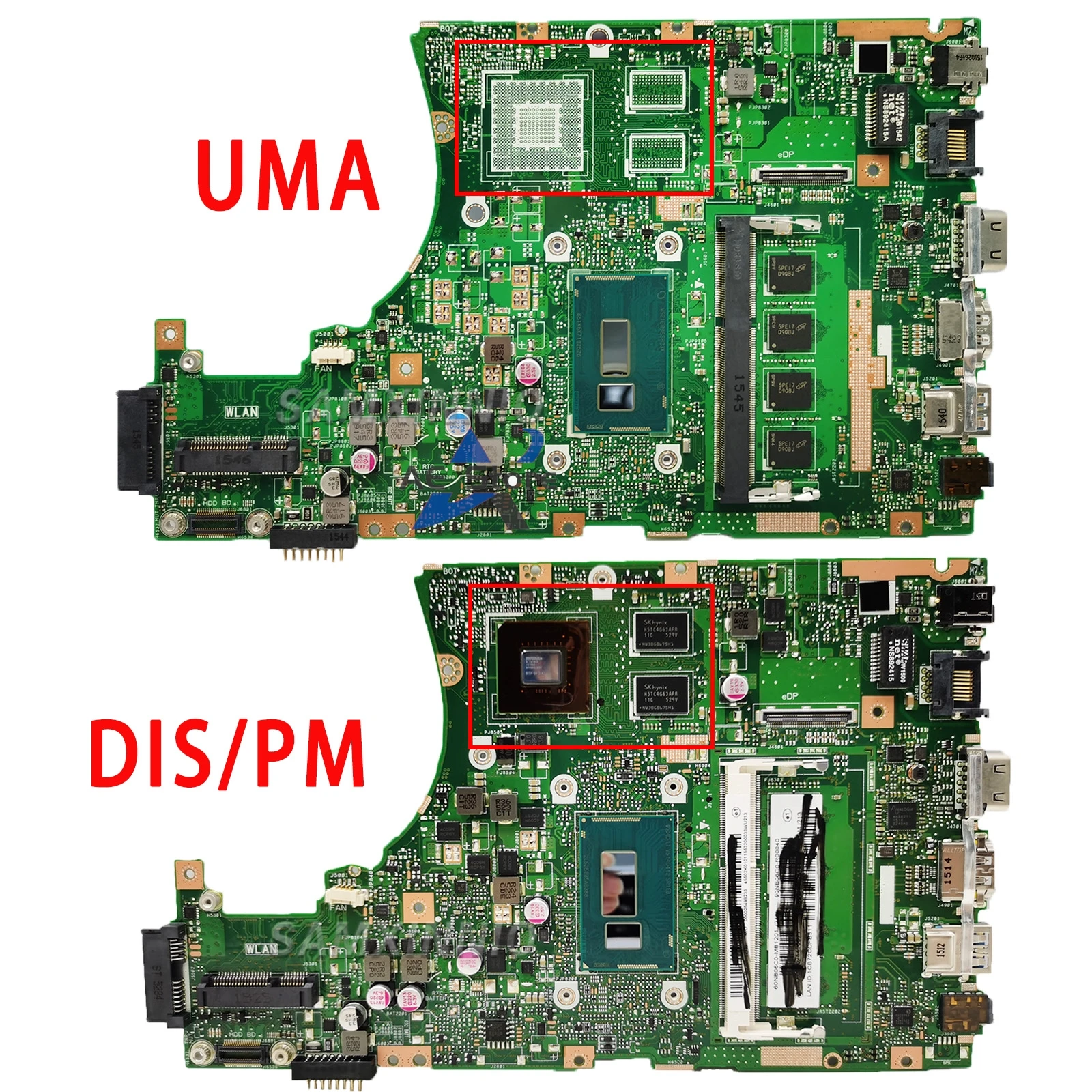 X455LJ Mainboard For ASUS X455LF X455L X455LD A455L F454L X455LA Laptop Motherboard I3 I5 I7 CPU PM/UMA RAM-4GB