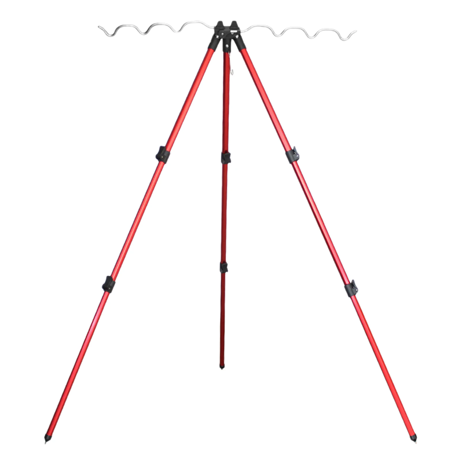 Fishing Rods Tripod Stand Telescopic Aluminum Alloy Fishing Rod Holder for Telescopic Fishing Rods and Hand-held Rods