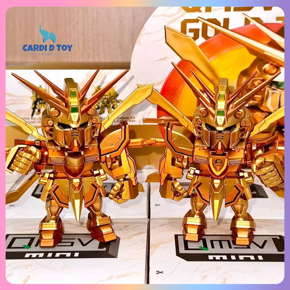 

Новая оригинальная слепая коробка Gungun, роскошная золотая команда Mystery Box Qmsv Mini Gold Team Series, аниме-фигурка, украшение, подарочная игрушка