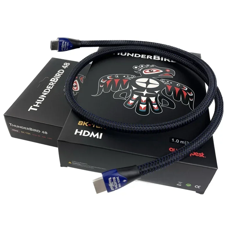 ThunderBird 48 HiFi Audio HDMI Cable 2.1 eARC 10% Silver Signal & Drains Super High Speed 8K-10K Cable 48Gbps with Box