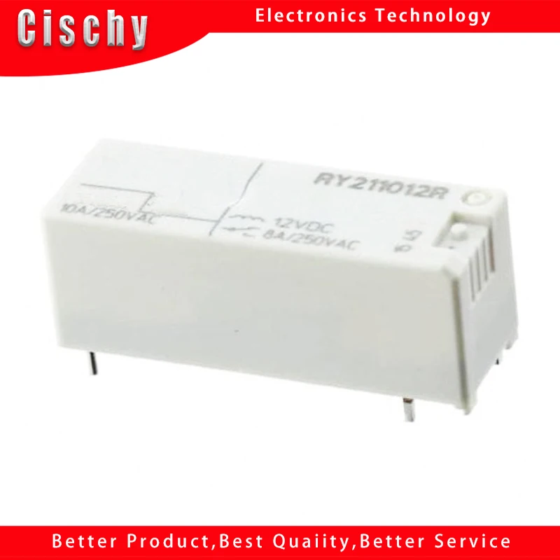 

1pcs/lot RY211012 12VDC 118F-1C-12V DIP-5 Relays In Stock