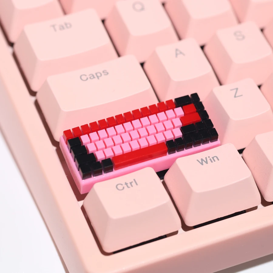 2.25u shift/enter Artisan Resin Keycaps Personalized Design Cute pink Keycaps for Mechanical Keyboard Supplementary Keys
