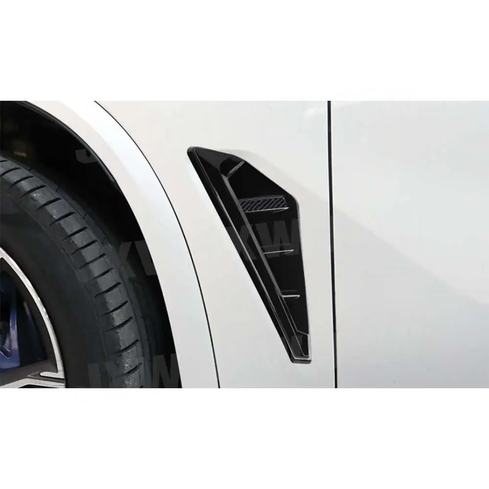 

JCHEY Carbon Fiber Front Bumper Side Covers Fenders Air Vents Trims for BMW X5 G05 M Sport 2019 + Car Bodykits ABS