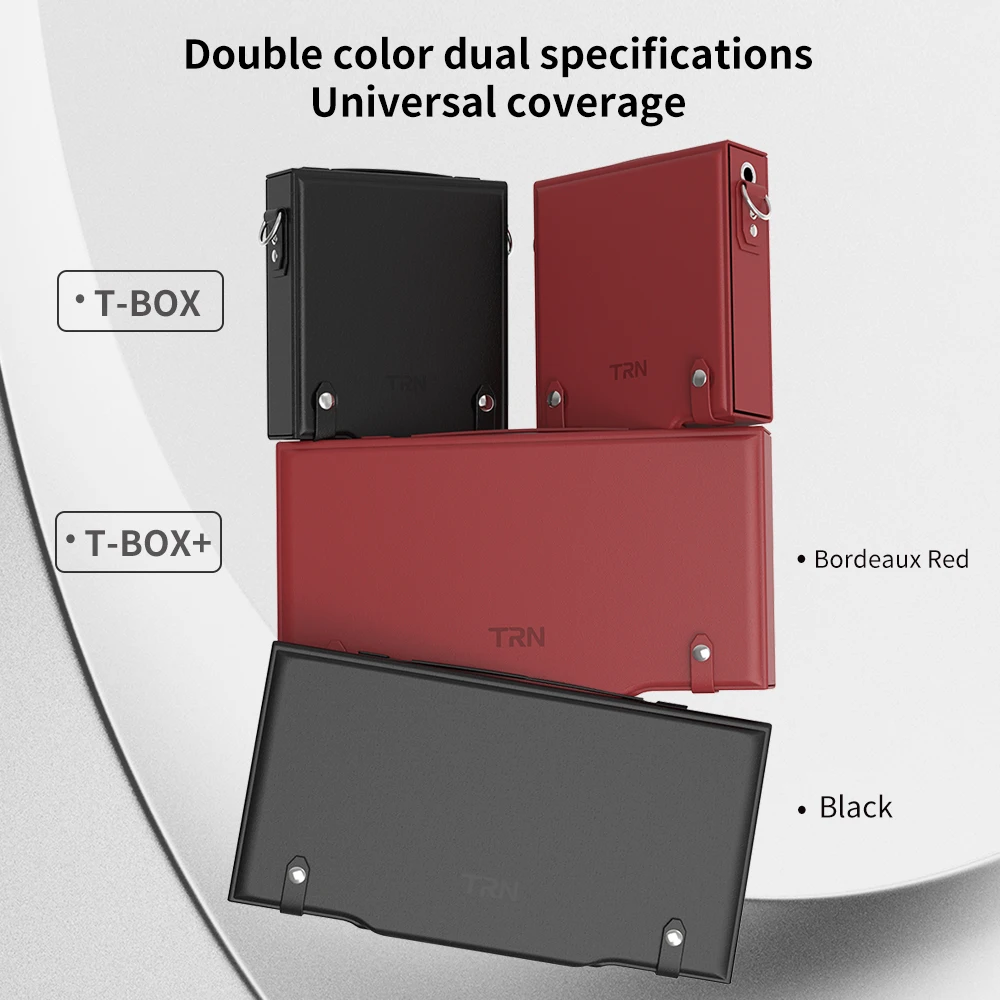 

TRN T-BOX High quality Electronic Earphones Travel Portable Storgage Bag Player Genuine Leather Storage Bag Premium top cowhide