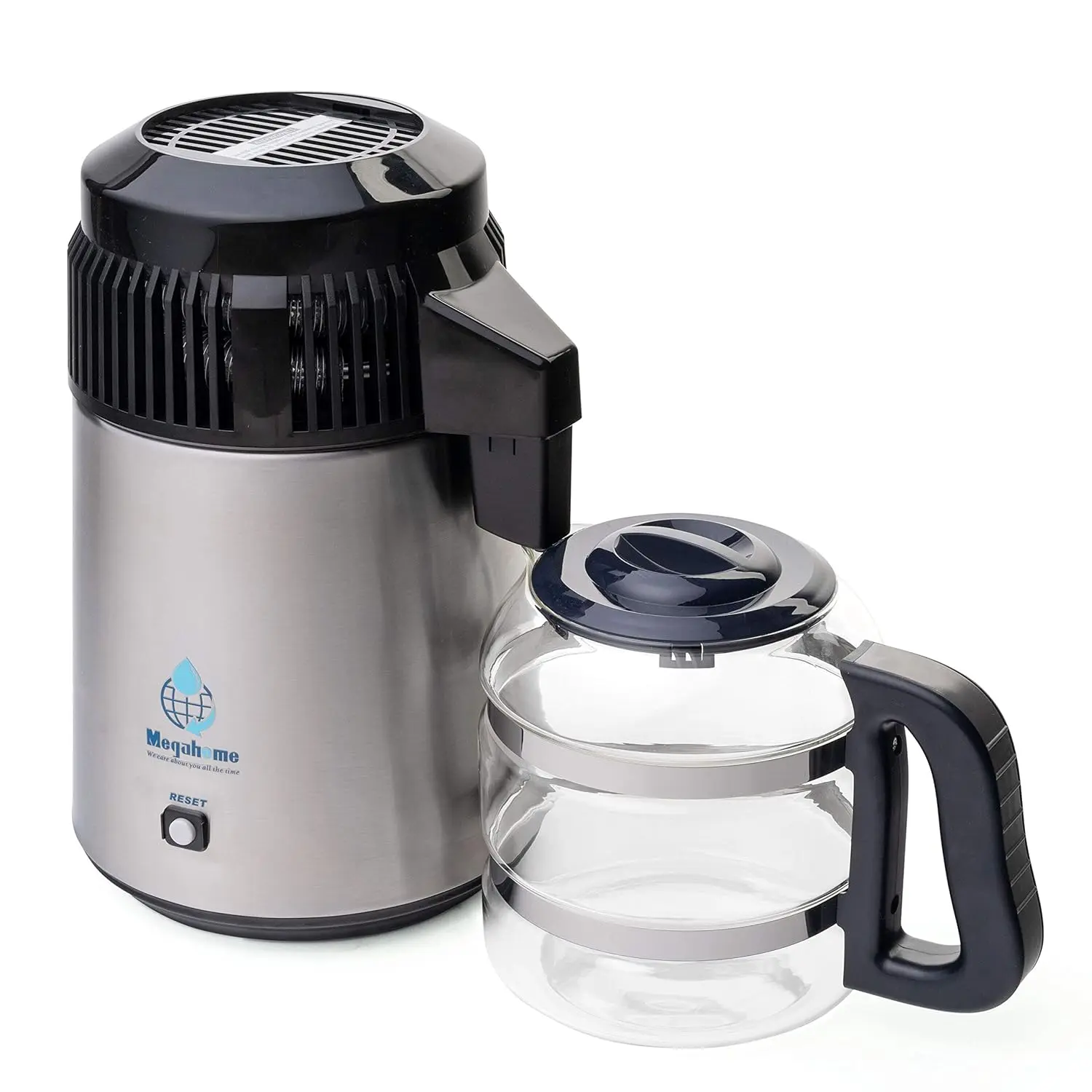 No-nonsense Nutriteam Water Distiller, Glass Collection