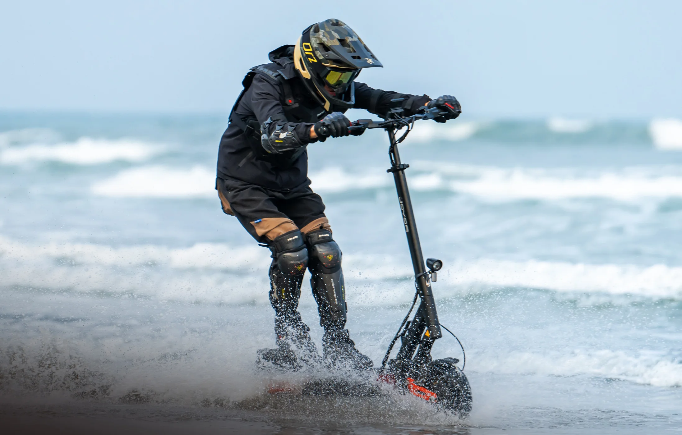 JOYOR T6 Elektroroller für Erwachsene E-Mountain E-Scooter 10' Offroad-Reifen Faltbarer E-Scooter – Detail 5