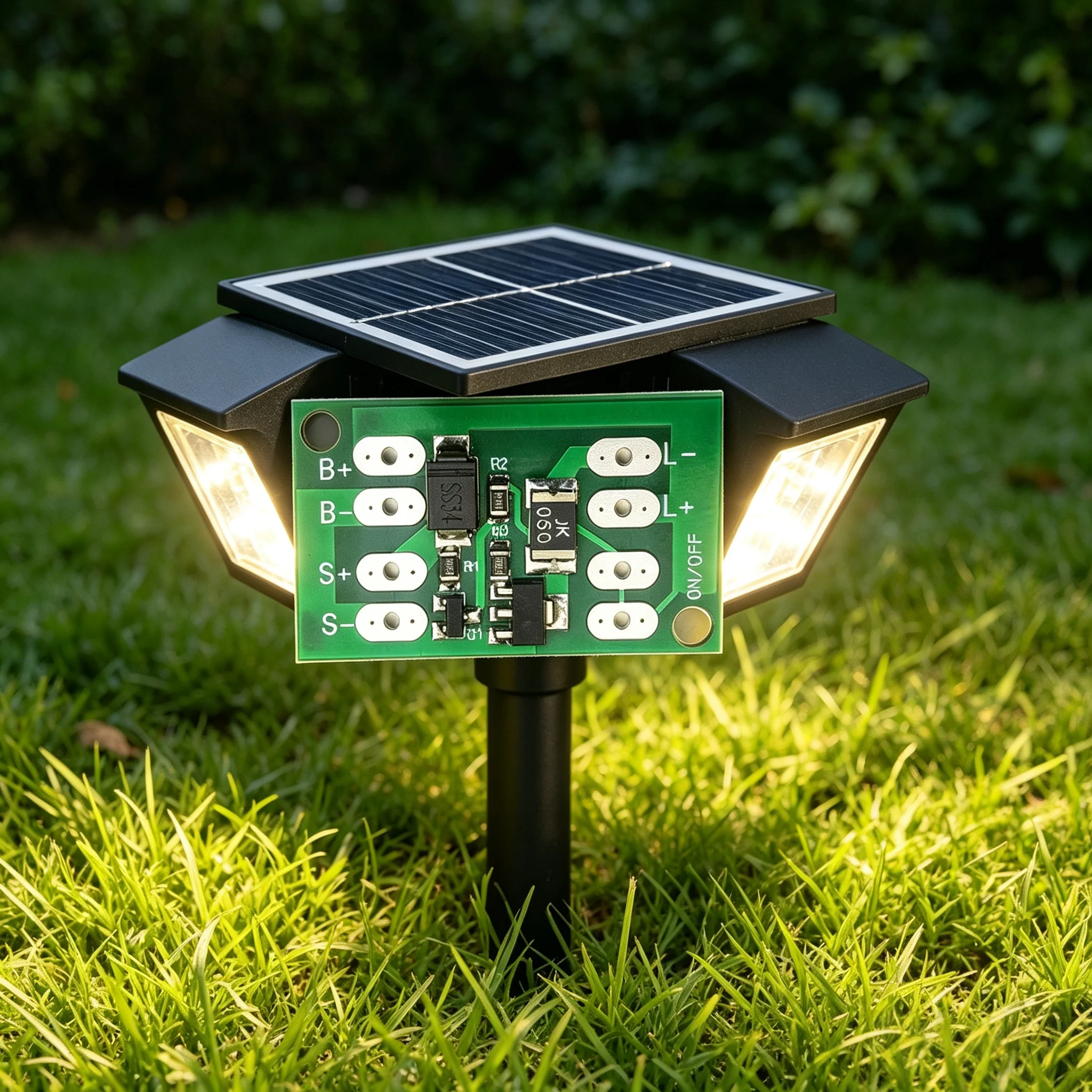Solar Generator Charge Controller Auto Light Control Circuit Switch Lithium Battery Charging Board for Garden/Lawn/Street Lights