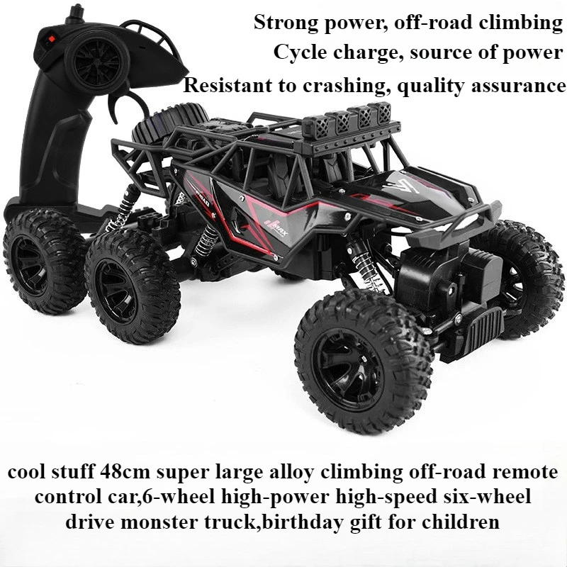 

48cm Super Large Alloy Climbing Off-road Rc Truck,Remote Control Car Toy,High-power 4WD Rc Cars,Toys for Boys,Toy Car Funny Gift