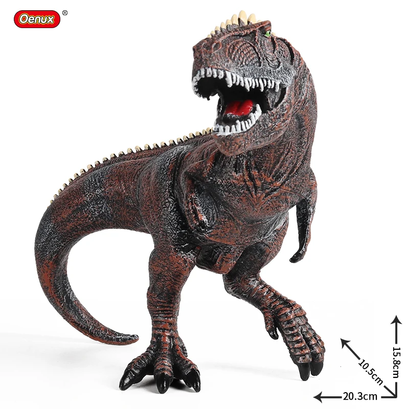 Oenux-figuras de acción de Indominus Rex, Spinosaurus, plesiosauro, Brinquedo, dinosaurios, animales del mundo, modelo de colección, juguete para niños