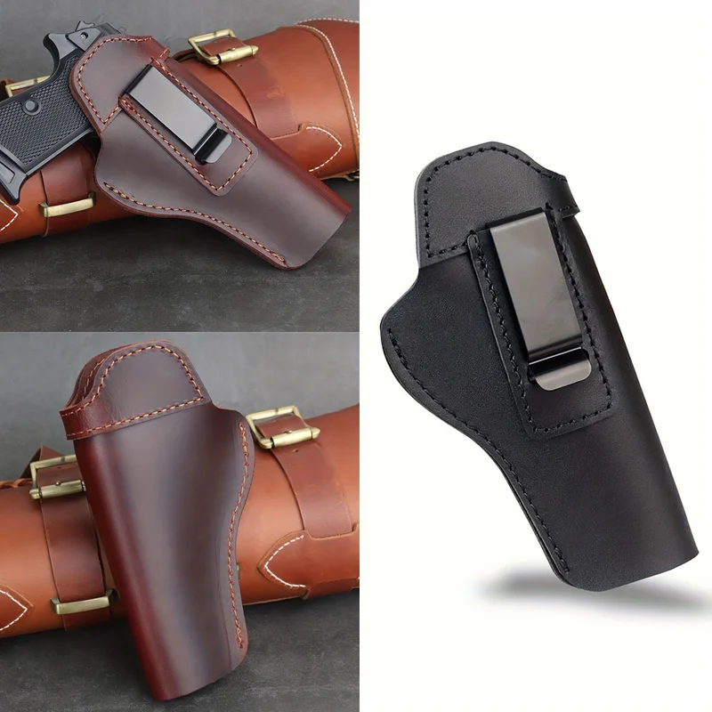 Genuine Leather Concealed Carry 1911 Gun Holster Compatible with Colt/Springfield/Sig/Browning/S&W 1911