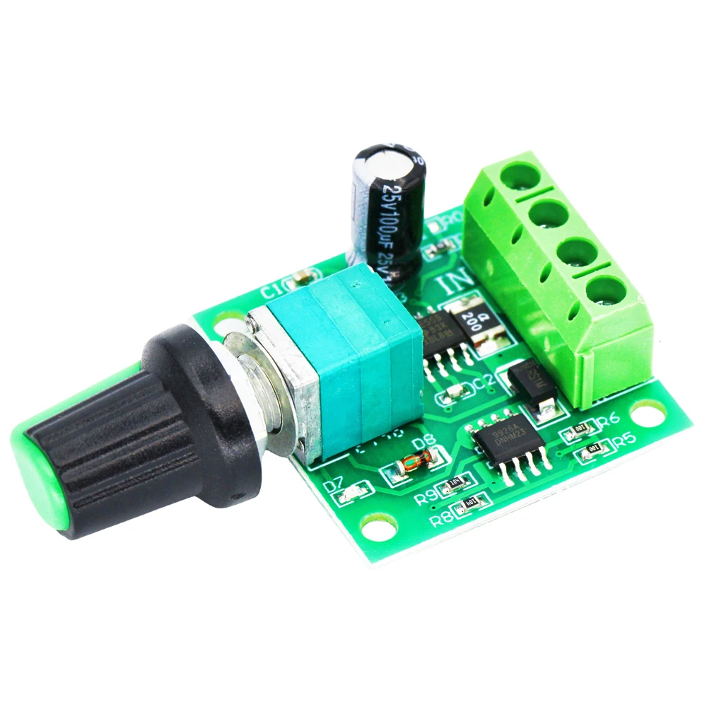 DC 1.8V 3V 5V 6V 12V 2A 1803BK PWM Motor Speed Controller Low Voltage Motor Speed Regulator Switch PWM Adjustable Drive Module