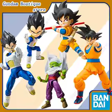 Bandai Genuine SHF Dragon Ball SON GOKU VEGETA PICCOLO (MINI) -DAIMA- Anime Action Figure Collectible Model Toys Ornaments Gift