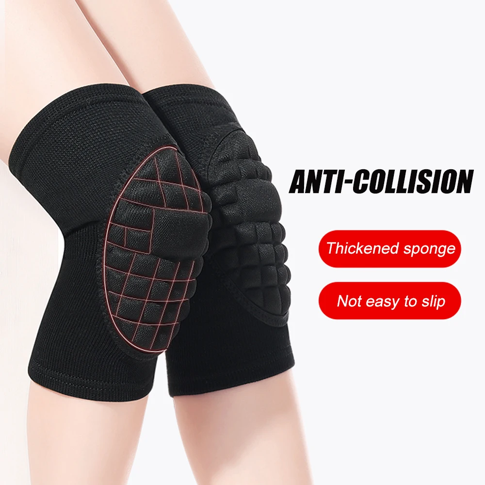 1Pair Protective Honeycomb Knee Pads, Thick Sponge Anti-slip, Collision Avoidance Knee Sleeve  for Sports,Work,Warmth,Daily Use