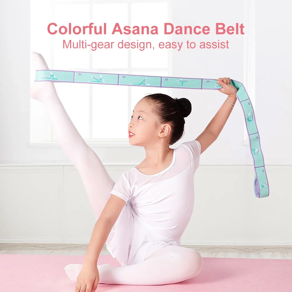 Dance Yoga Pilates Aids With Dance Correction Elastic Band Training Band Segmented Asana Tension Back Stretching Resistance Band